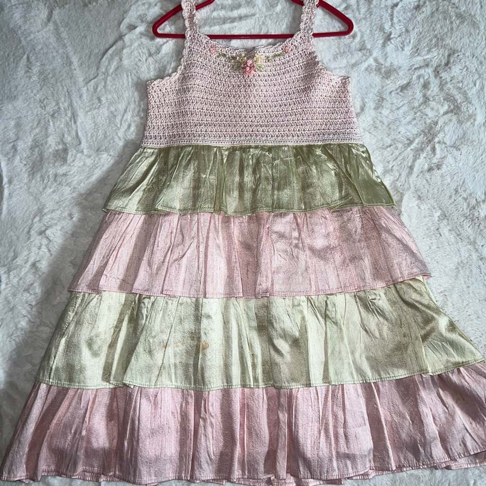 Victoria kids silk /cotton dress size 5